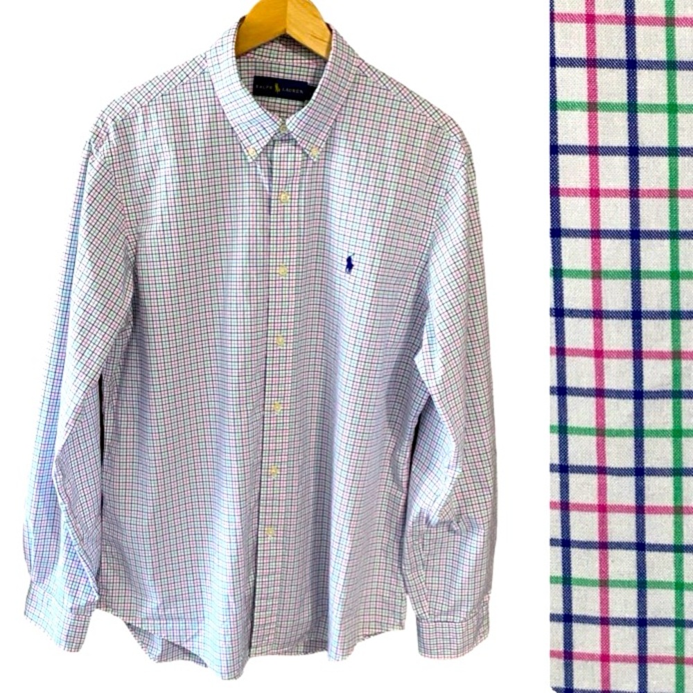 Polo Ralph Lauren Long Sleeve Button Down Shirt Size Large